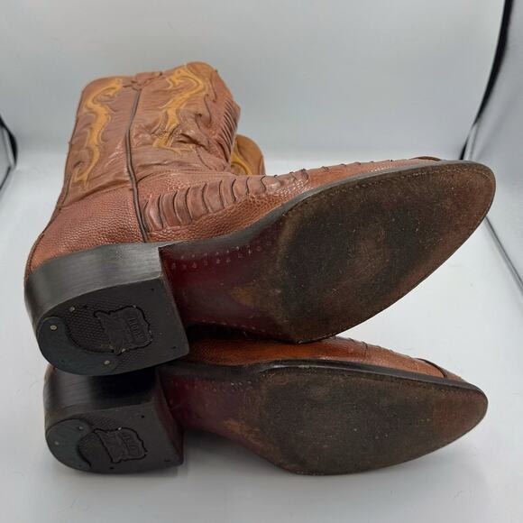 Rudel Brown Leather Men’s Western Cowboy Boots Sz 11E - Picture 15 of 16